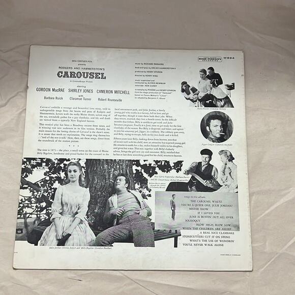RODGERS &‎ HAMMERSTEIN CAROUSEL MUSICAL SOUNDTRACK VINYL RECORD - Picture 2 of 6